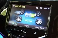 2014 Chevrolet Spark EV electric info display