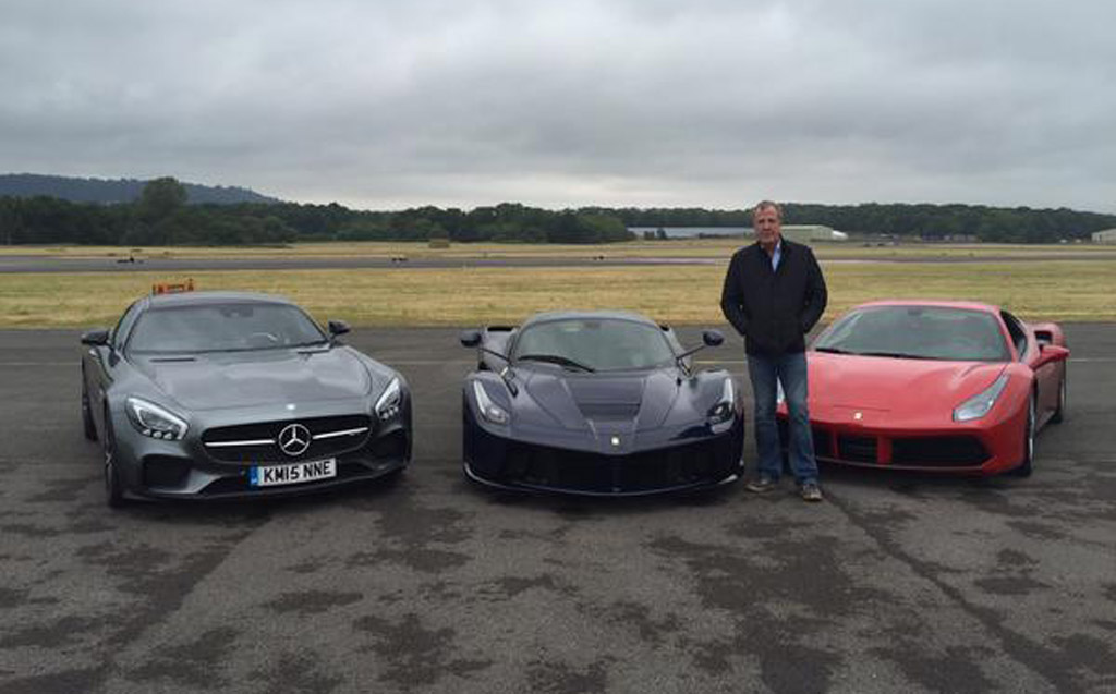 What car did Jeremy Clarkson use for his final lap on the Top Gear Test Track?