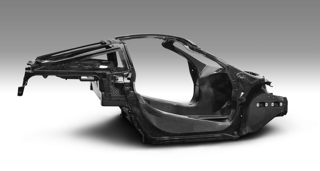McLaren Monocage II carbon fiber monocoque structure