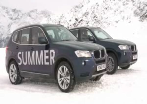 2011 BMW X3 in the snow