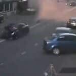 Russian Nissan GT R Driver Smashes Into Parked Cars Video